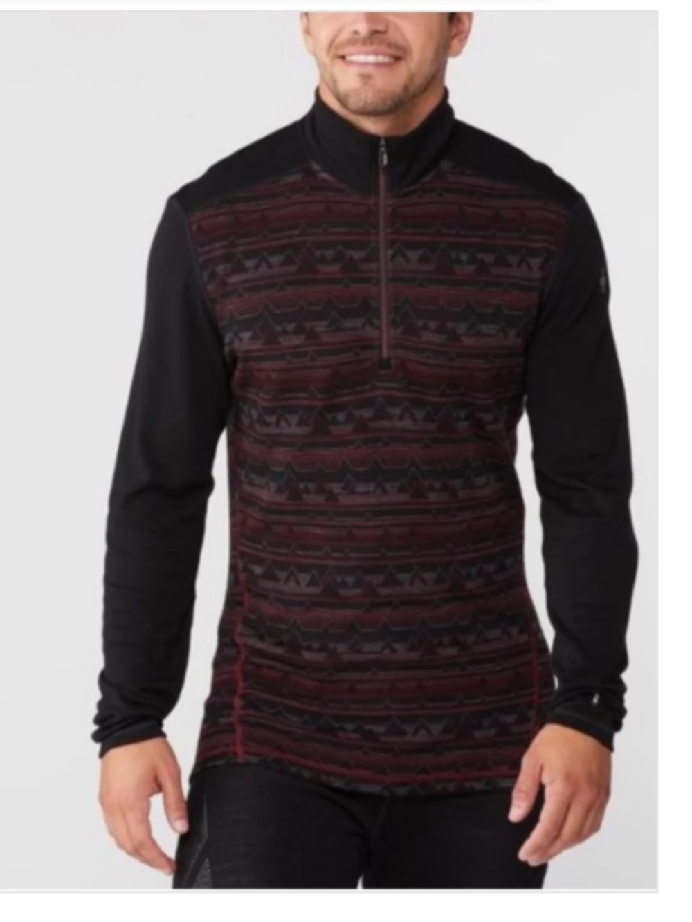 Smartwool Merino Sport 250 Baselayer Long Sleeve 1/4 Wool Quarter Zip Sweater